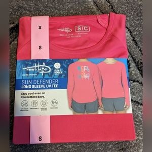 Reef Lift Sun Defender Long Sleeve UV Tee Size Small Brand New